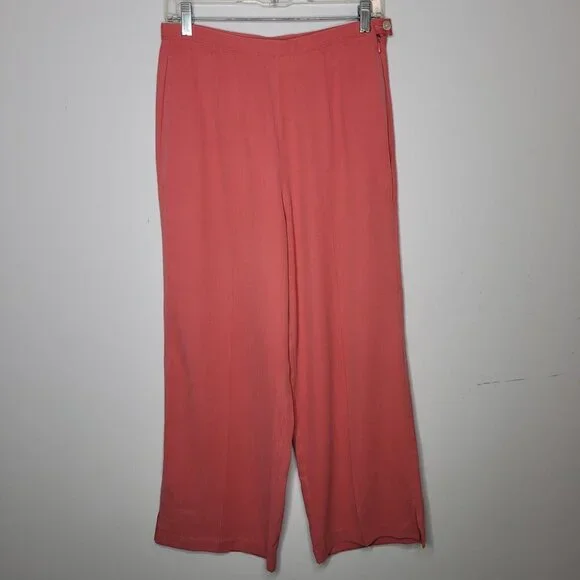 Tommy Bahama Coral 100% silk dress pants womens size 8